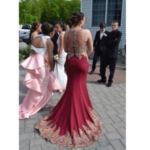 two piece prom dress